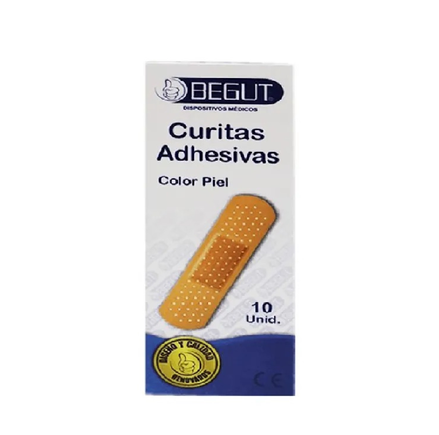 Curitas Begut Adhesivas Color Piel X 10 Und.