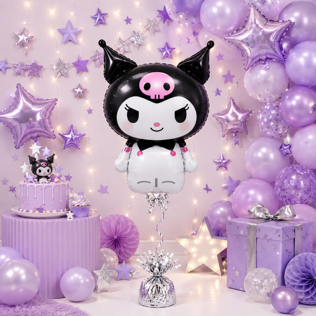 Globo Metalizado Kuromi X1 Unidad