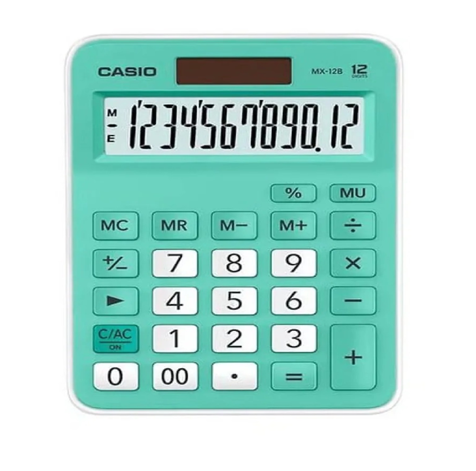 Calculadora Casio Mx-12b-gn De 12 Dígitos Verde.
