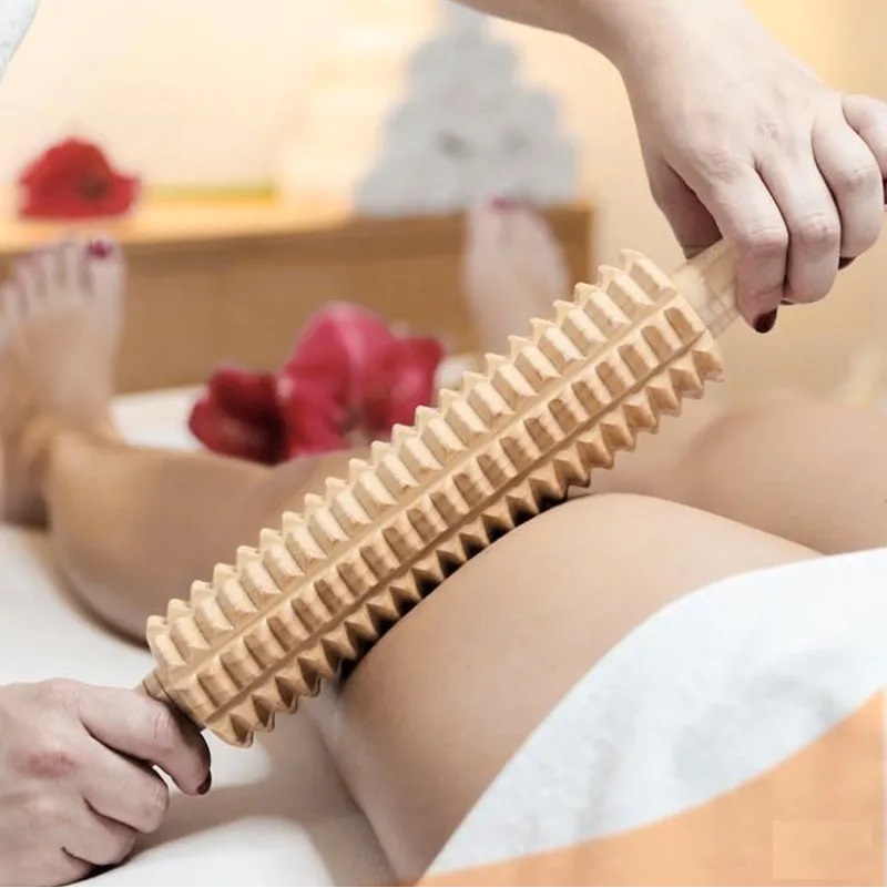 Maderoterapia Rodillos Madera Relajante Masajeador X Unidad