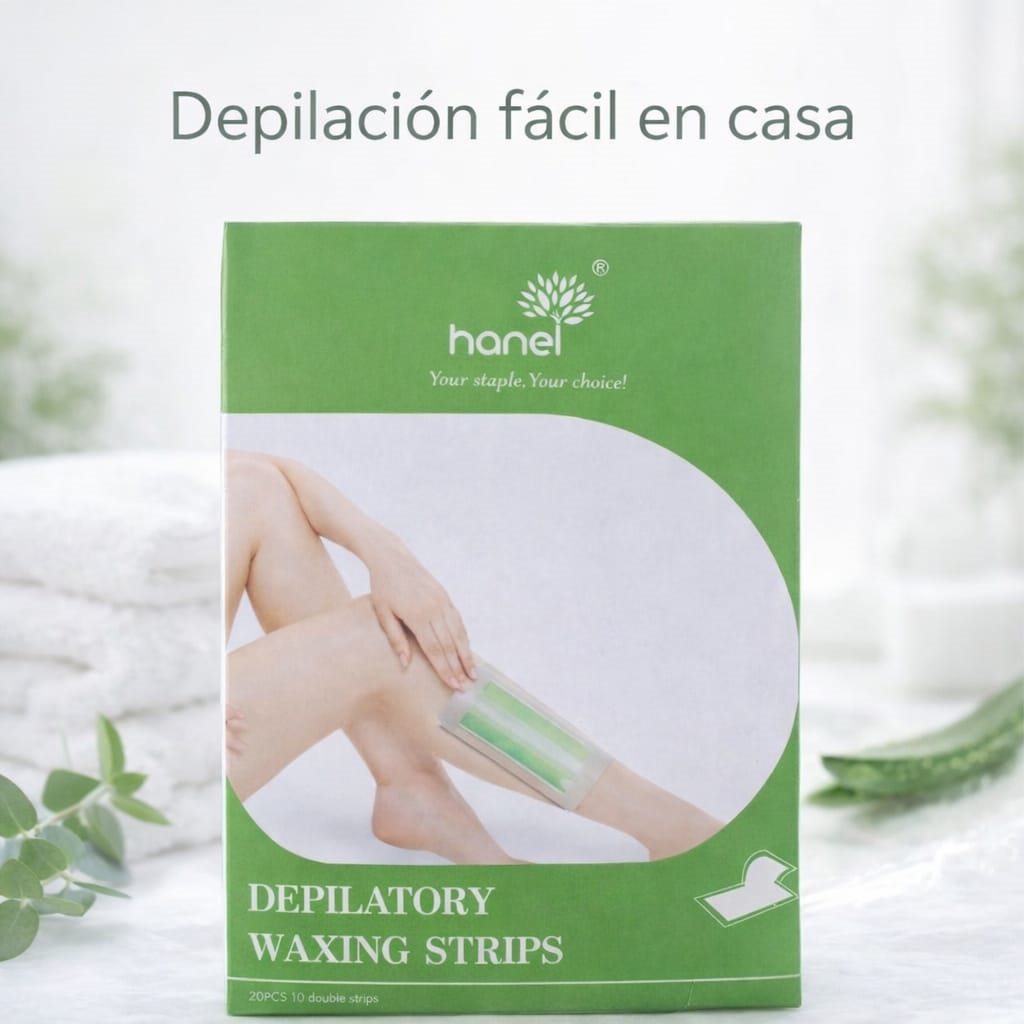 Bandas De Cera Depilatoria Para Piernas Y Cuerpo 20 Unidades