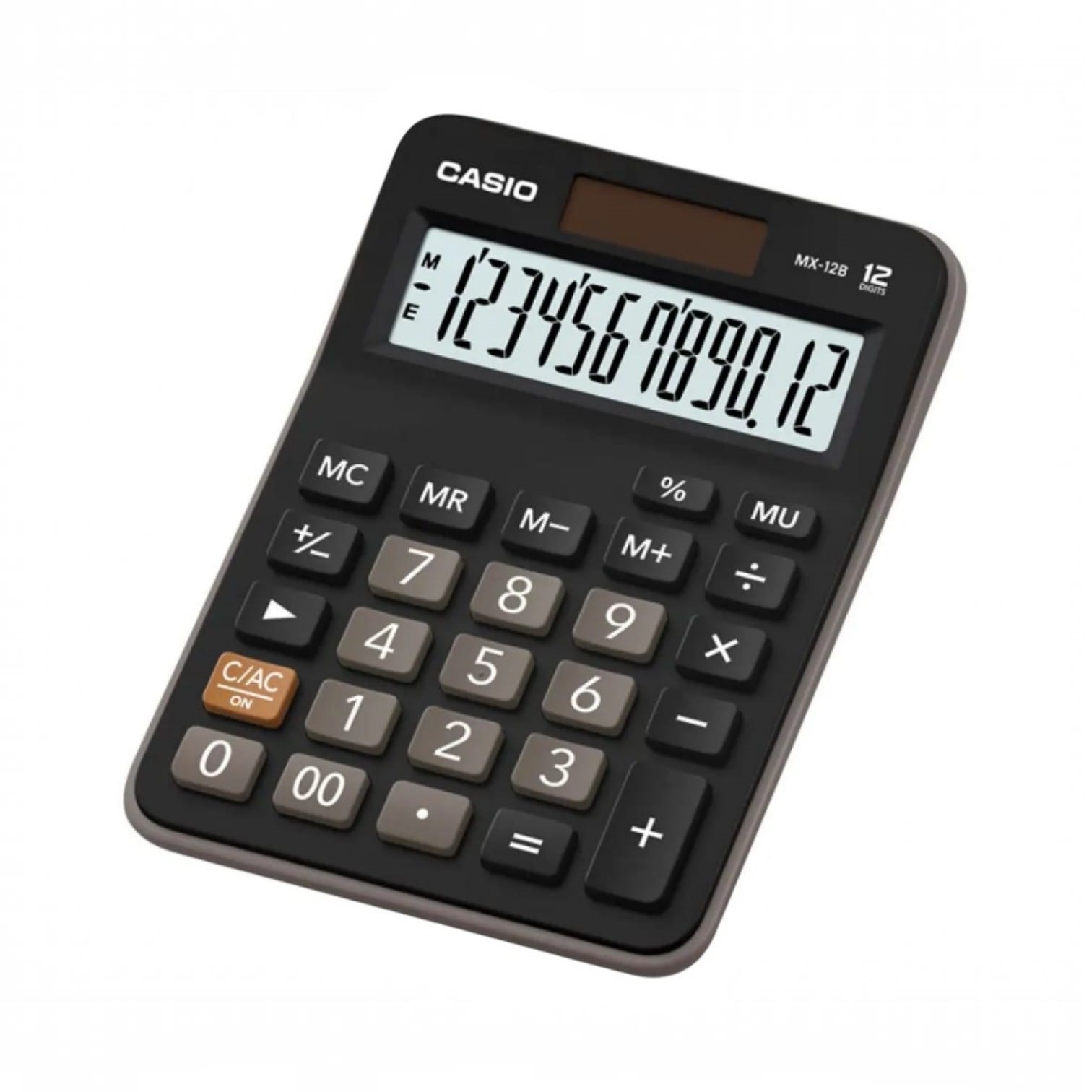 Calculadora Casio MX-12B Negro 12 Dígitos Solar y Pila Original