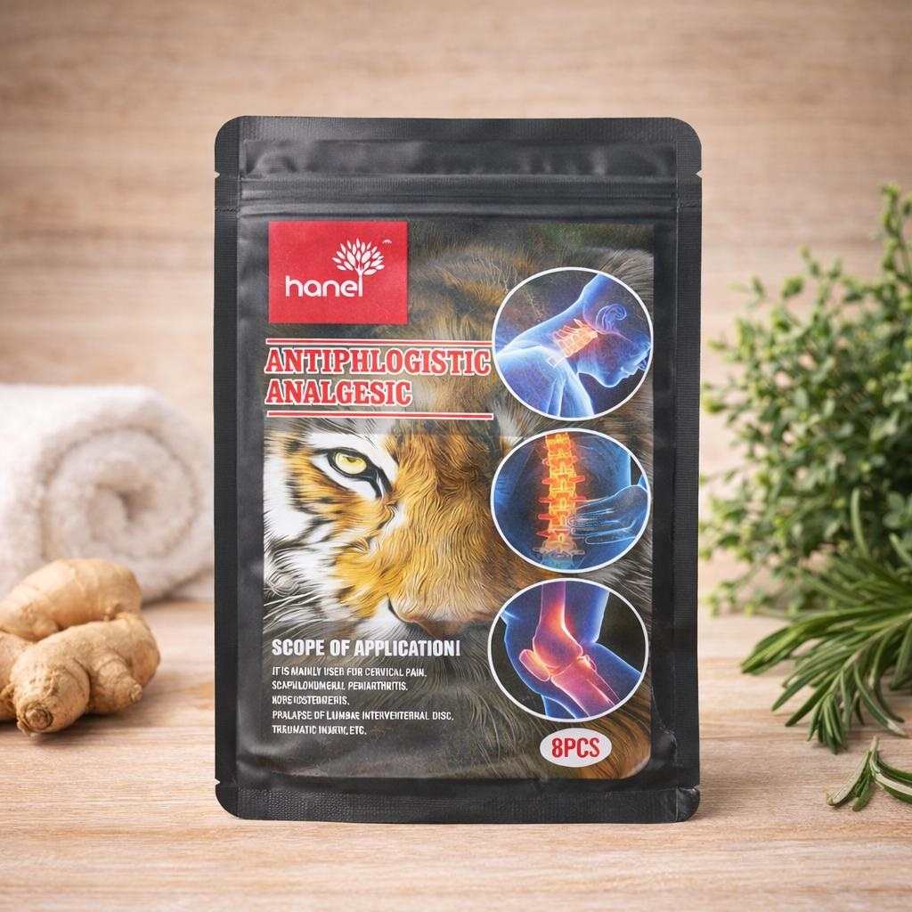 Parche Térmico Corporal Uso Externo 8 Unidades – Bienestar Muscular