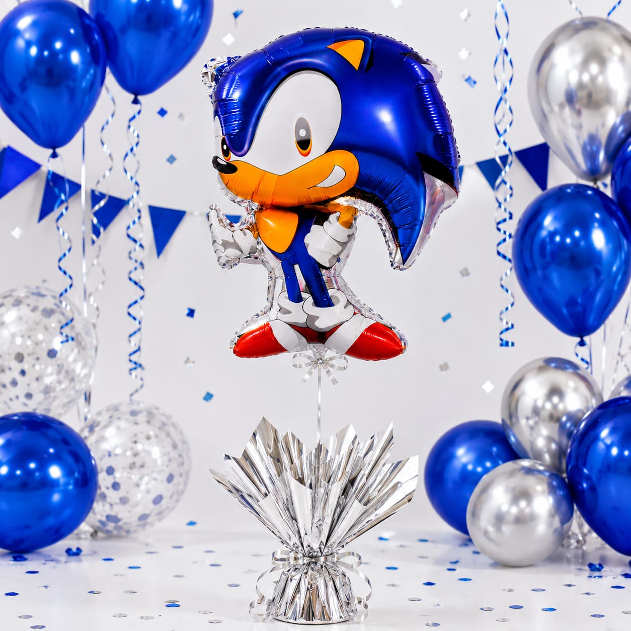 Globo Metalizado Sonic 60x49 cm X1 Unidad