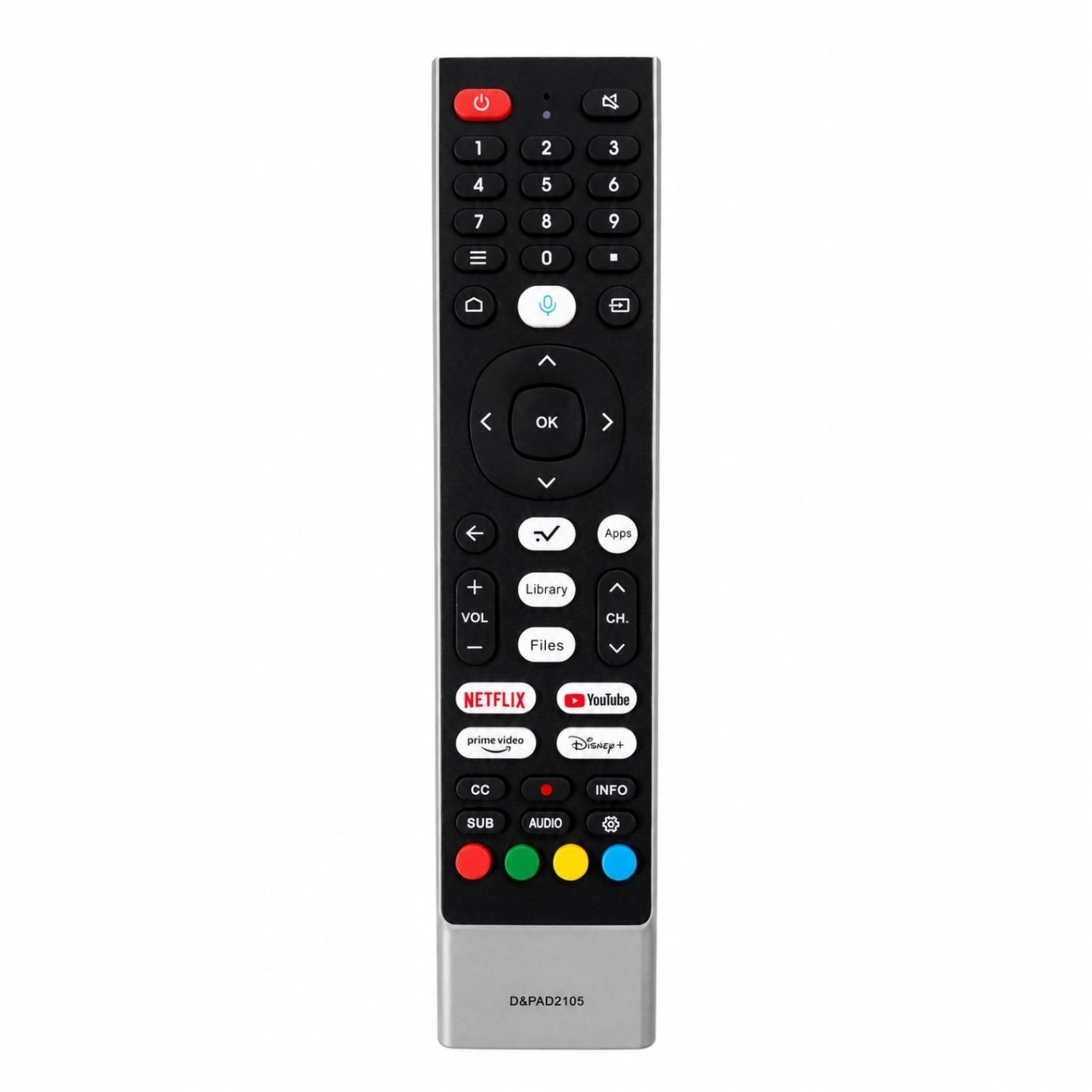 Control Remoto Compatible para TV Sankey Smart TV / Netflix y YouTube