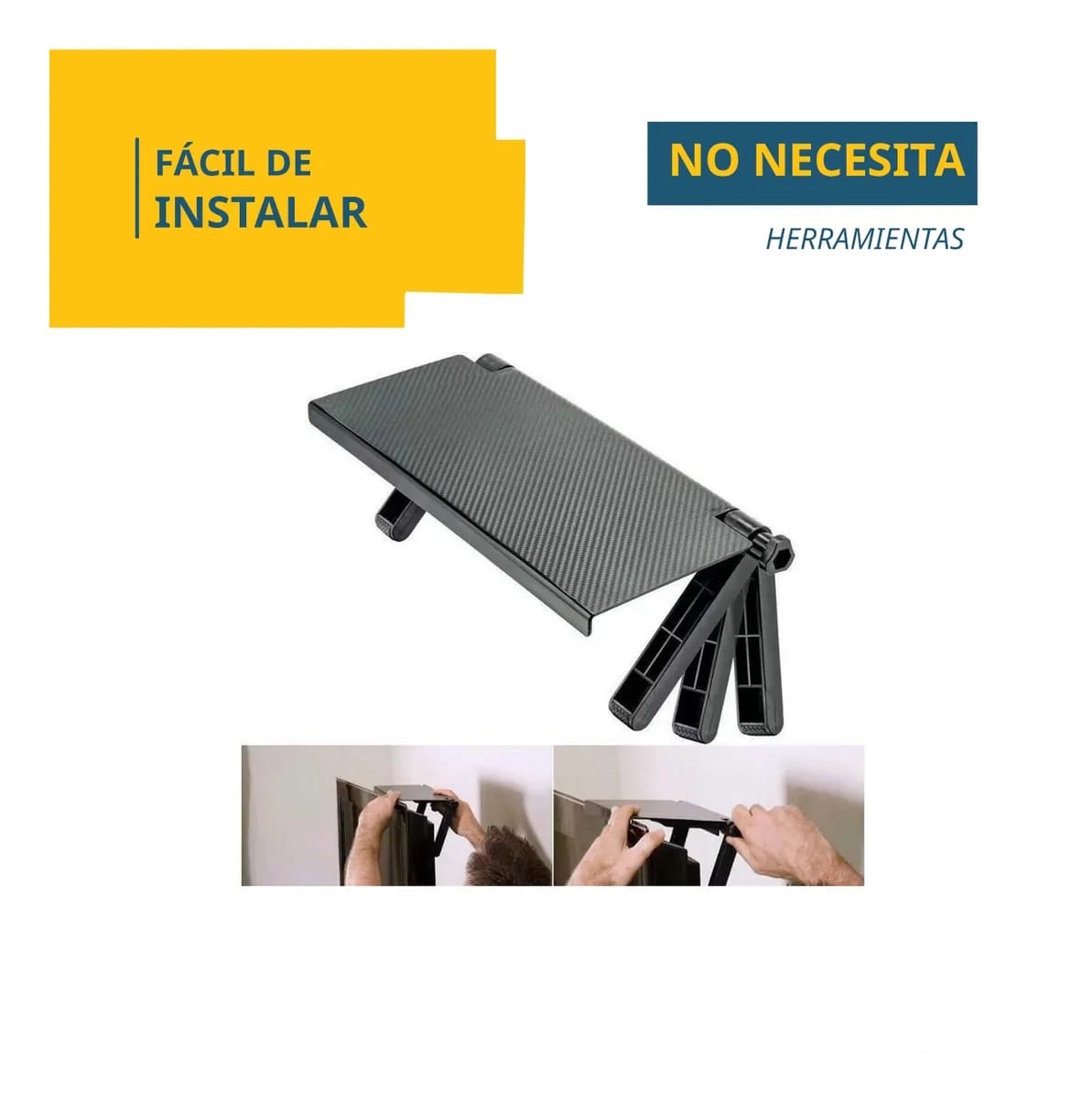 Base Estante Soporte Plegable Para Pantalla TV / Computador (Negro)
