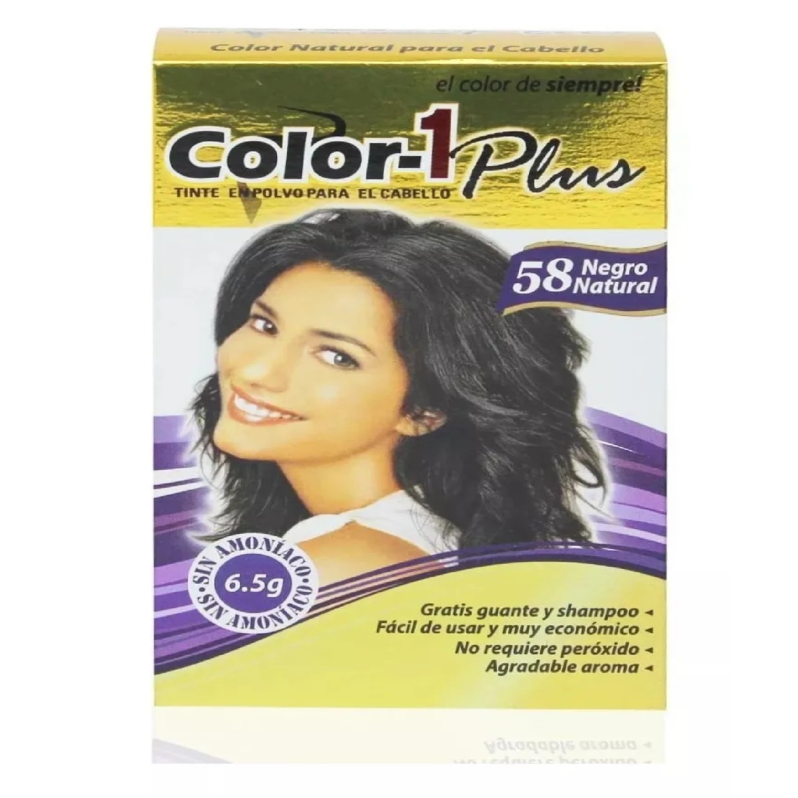 Tinte En Polvo Color-1 Plus Negro Natural #58
